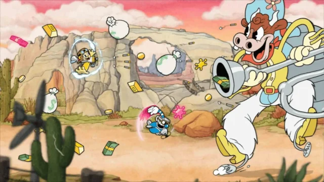 Cuphead NSP ROM v1.3.7 + DLC The Delicious Last Course Nintendo Switch gameplay screenshot 1